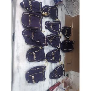 Crown Royal‎ 7" Purple Drawstring Bags, Lot of 12, Medium Size Pouches, Crown